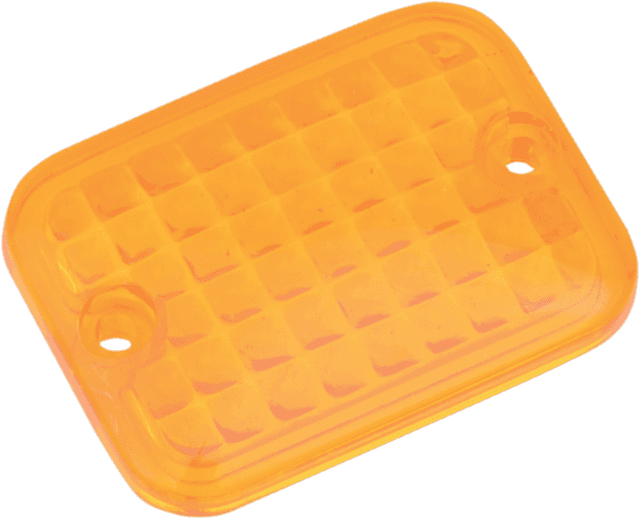 DRAG SPECIALTIES 2040-0301 Replacement Mini Rectangular Lens - Amber