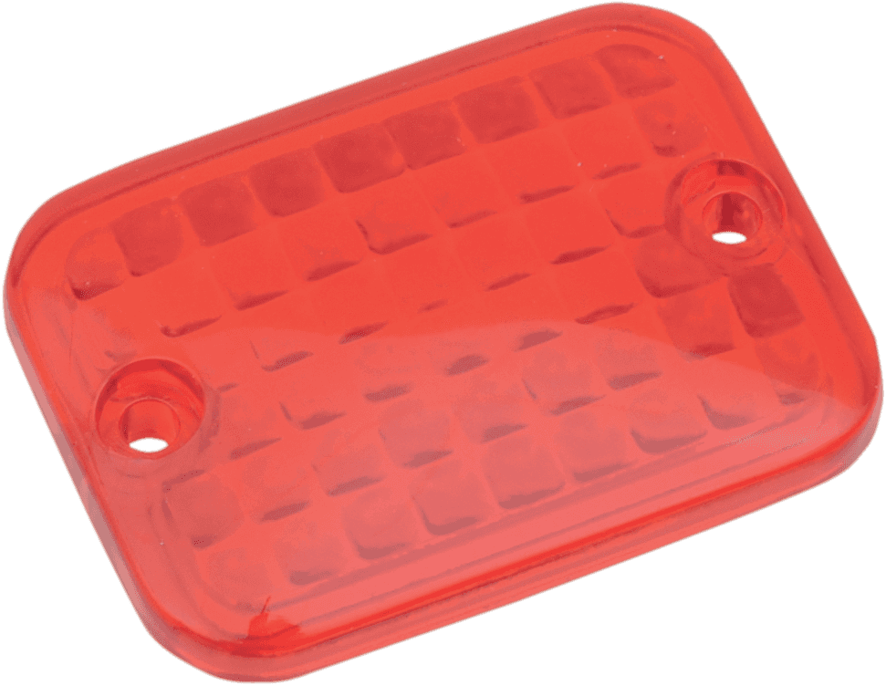 DRAG SPECIALTIES 2040-0302 Replacement Mini Rectangular Lens - Red
