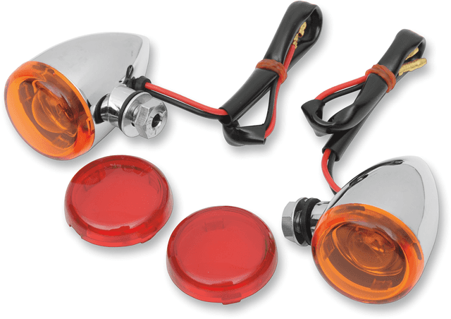 DRAG SPECIALTIES 2040-0531 Mini-Duece Marker Light Kit - Amber/Red