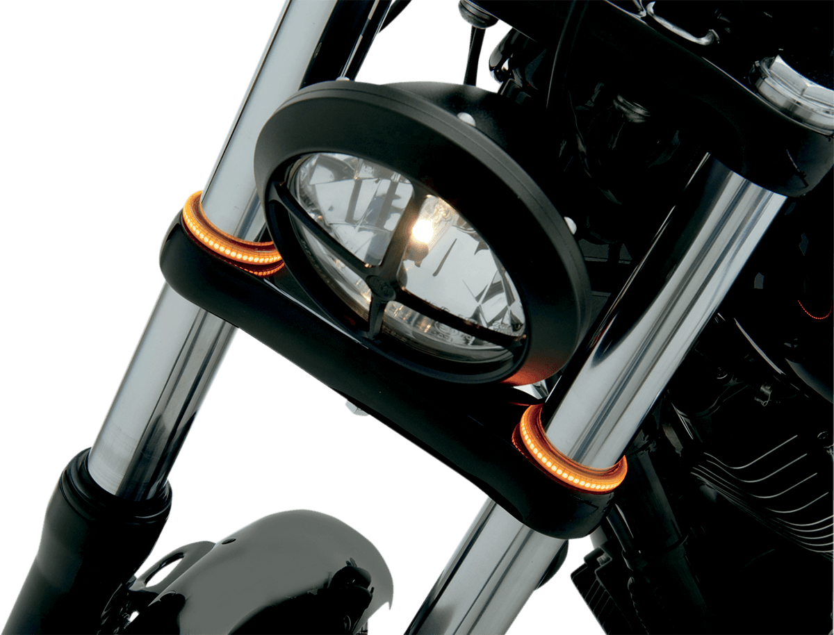 CUSTOM DYNAMICS 2040-0951 WRAPZ® Fork Lights - 39 mm - Smoke Lens