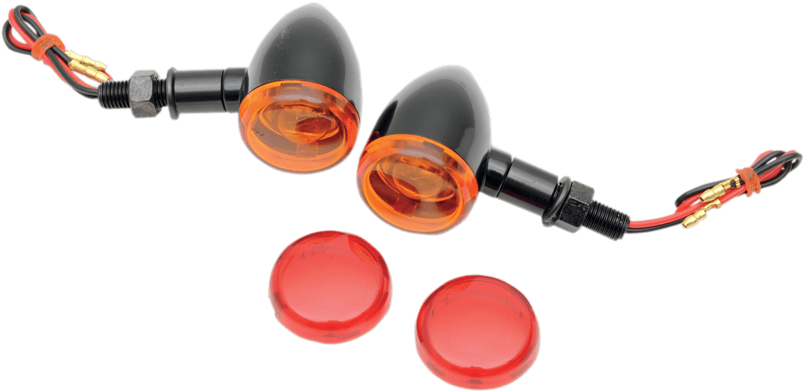 DRAG SPECIALTIES 2040-1041 Mini-Duece Marker Light Kit - Amber/Red