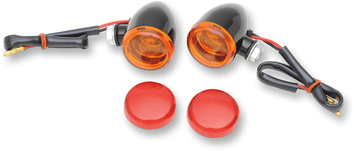 DRAG SPECIALTIES 2040-1043 Mini-Duece Marker Light Kit - Amber/Red