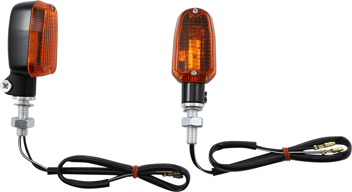 K&S TECHNOLOGIES 2040-1154 Marker Light - Single Filament - Black/Amber