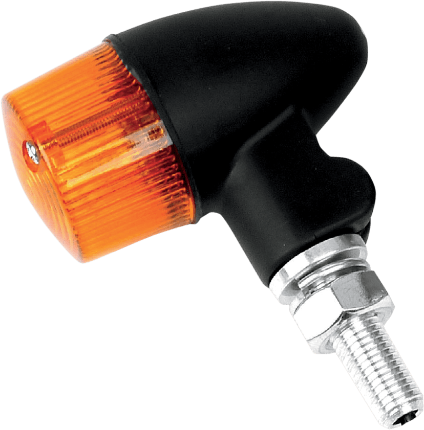 K&S TECHNOLOGIES 2040-1163 Marker Light - Single Filament - Black/Amber - Style 2