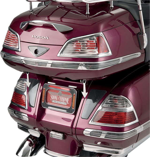 SHOW CHROME 2040-1243 Saddlebag LED Molding Inserts - '01-'10 GL1800 Gold Wing — image 2 of 2