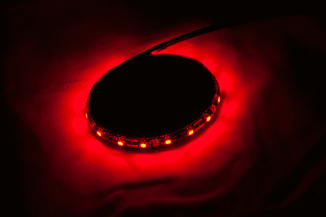 CUSTOM DYNAMICS 2040-1613 MagicFLEX®2 Wheel Light - Chrome/Red — image 2 of 2