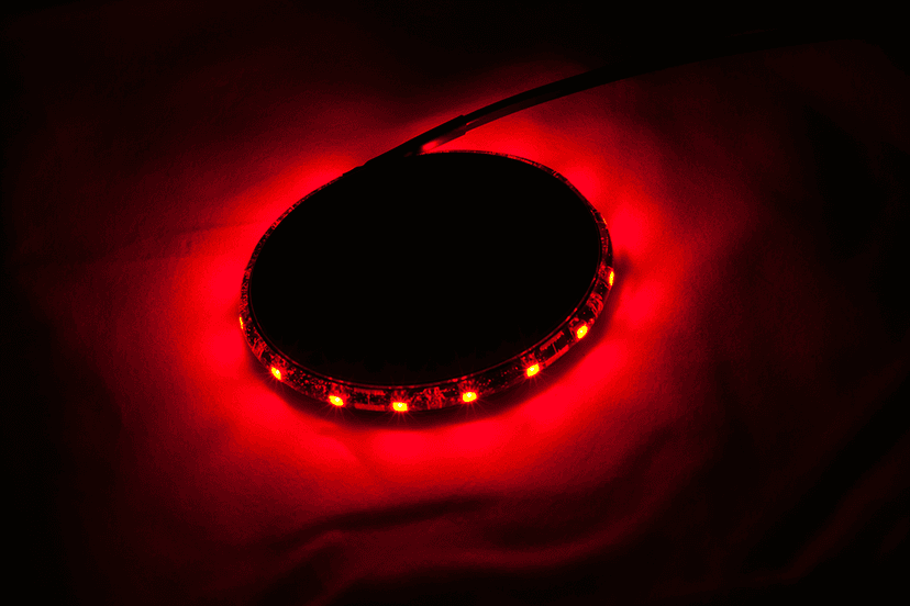 CUSTOM DYNAMICS 2040-1613 MagicFLEX®2 Wheel Light - Chrome/Red — image 2 of 2