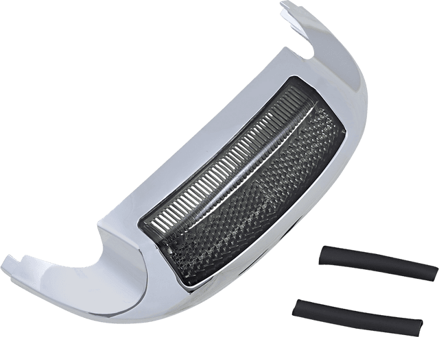 CUSTOM DYNAMICS 2040-1623 LED Front Fender Tip - Amber LED/Smoke Lens - Chrome — image 2 of 2