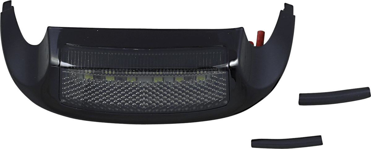 CUSTOM DYNAMICS 2040-1780 LED Front Fender Tip - White LED/Smoke Lens - Black