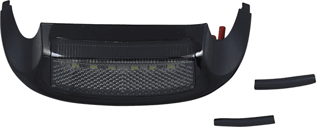 CUSTOM DYNAMICS 2040-1780 LED Front Fender Tip - White LED/Smoke Lens - Black