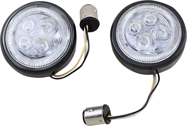CIRO 2040-2019 Front Signal Light Inserts - Black - Amber Lens — image 1 of 3