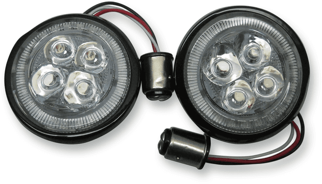 CIRO 2040-2020 Rear Signal Light Inserts - Black - Red Lens — image 1 of 3