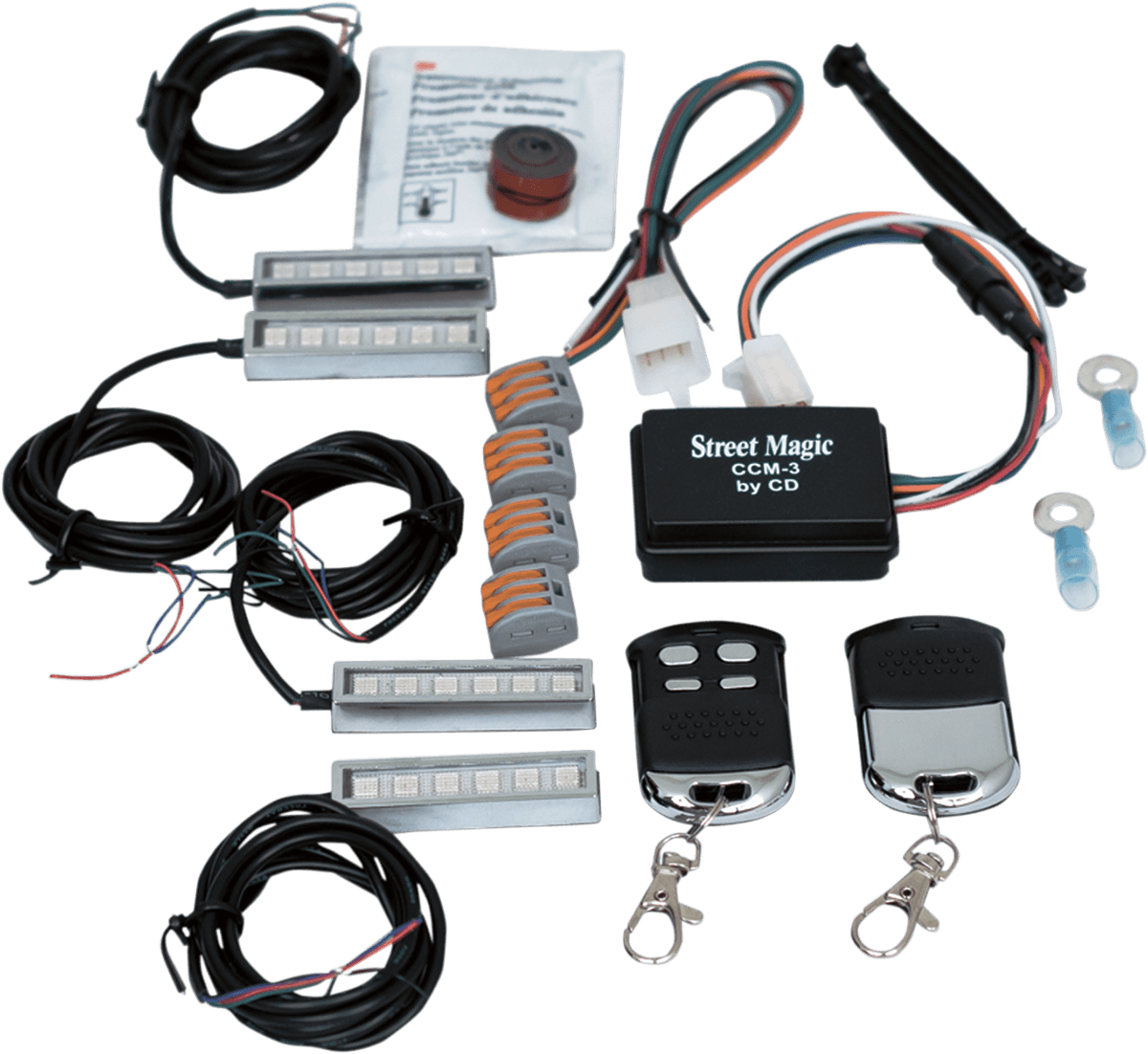 CUSTOM DYNAMICS 2040-2045 Accent Light Starter Kit - Color-Changing - Magical Wizard™ - 4 LED Pods - Bluetooth Remote