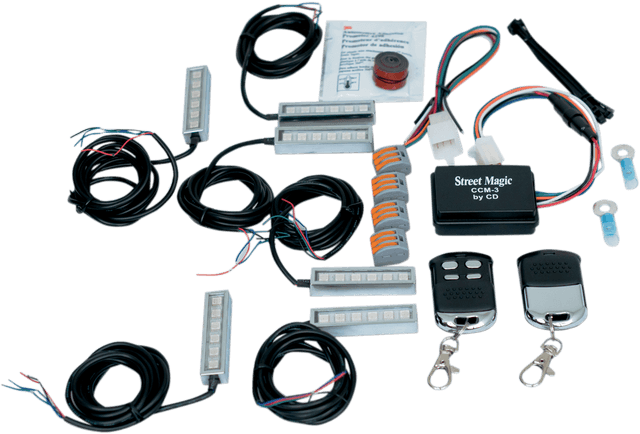 CUSTOM DYNAMICS 2040-2047 Accent Light Standard Kit - Color-Changing - Magical Wizard™ - 6 LED Pods - Bluetooth Remote