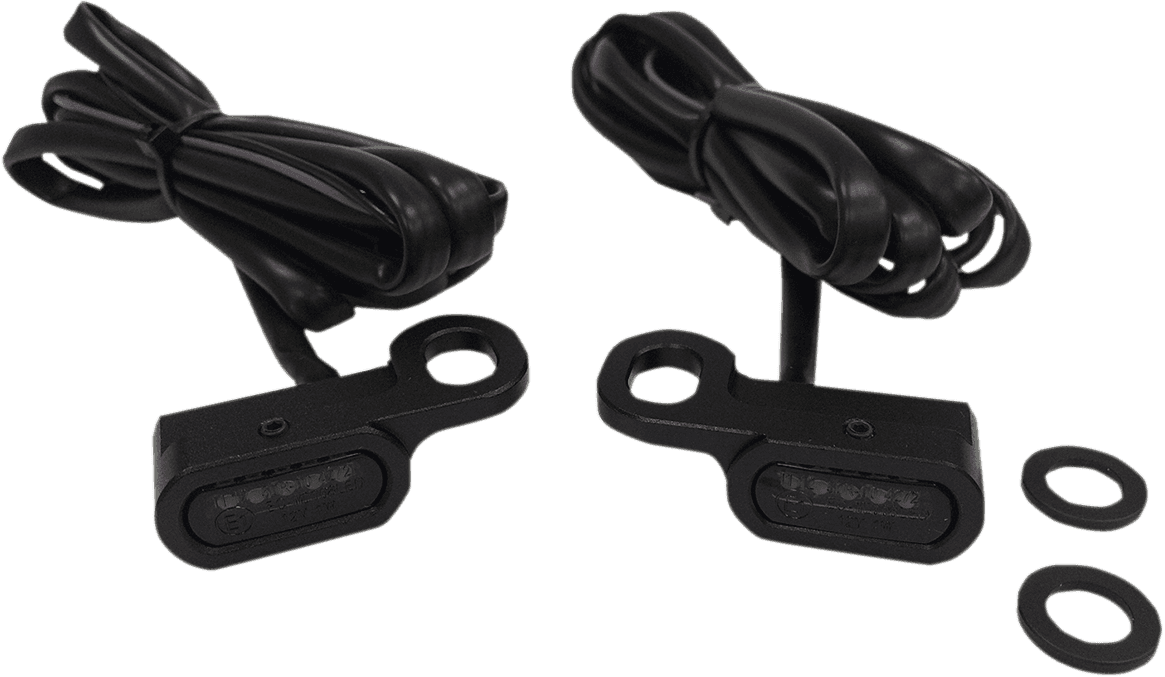 DRAG SPECIALTIES 2040-2131 LED Handlebar Marker Lights - Hydraulic Clutch - Black/Smoke