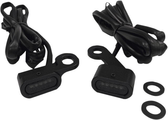 DRAG SPECIALTIES 2040-2139 LED Handlebar Marker Lights - XL - Black/Smoke