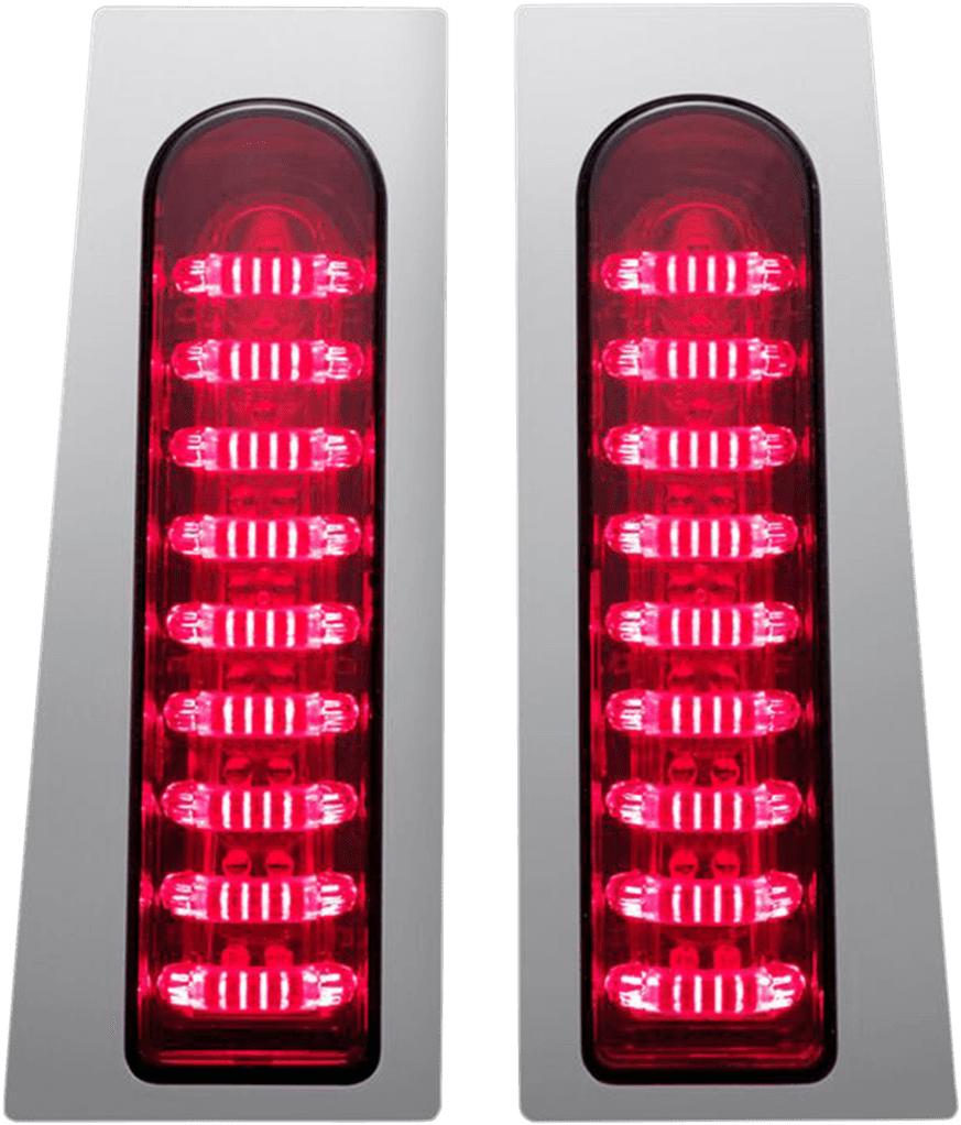 CUSTOM DYNAMICS 2040-2157 ProBEAM® Fillerz® Lights - Red - Chrome