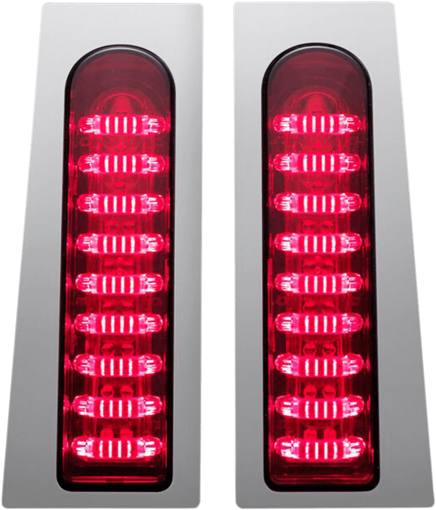 CUSTOM DYNAMICS 2040-2157 ProBEAM® Fillerz® Lights - Red - Chrome