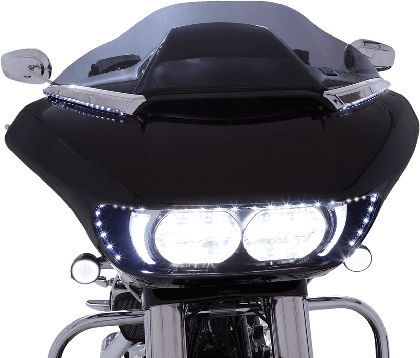 CIRO 2040-2215 LED Windshield Trim - Chrome - FLTR — image 2 of 5