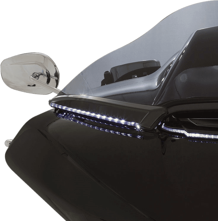 CIRO 2040-2216 LED Windshield Trim - Black - FLTR — image 4 of 5