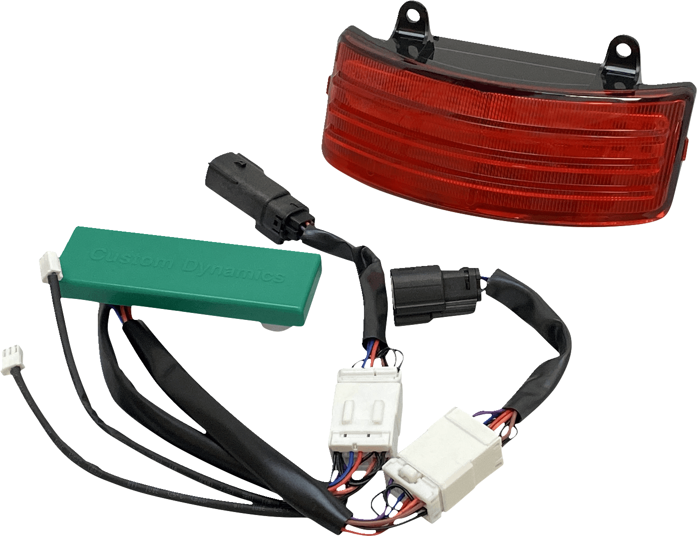 CUSTOM DYNAMICS 2040-2259 Tribar Taillight - '10-'13 - Red