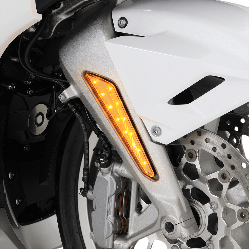 SHOW CHROME 2040-2320 LED Marker Lights - Clear Lens/Amber LEDs - GL1800 — image 2 of 3