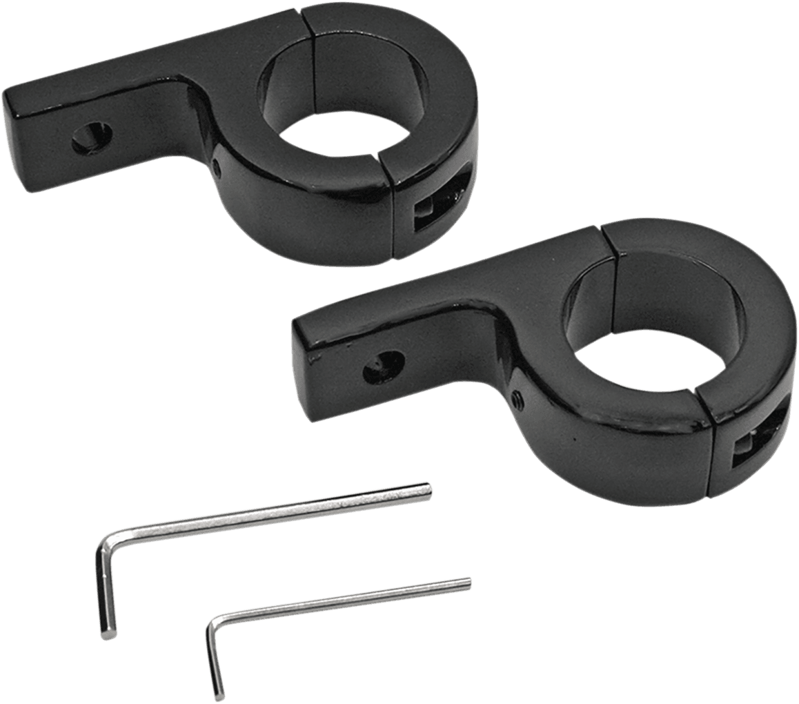CUSTOM DYNAMICS 2040-2345 Mount Kit for 1-1/4" Tube - Gloss Black