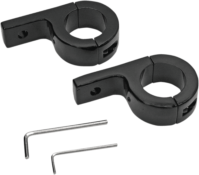 CUSTOM DYNAMICS 2040-2345 Mount Kit for 1-1/4" Tube - Gloss Black — image 1 of 2