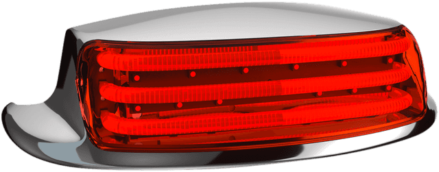 CUSTOM DYNAMICS 2040-2352 Fender Tip Light - LED - Red Lens - Chrome