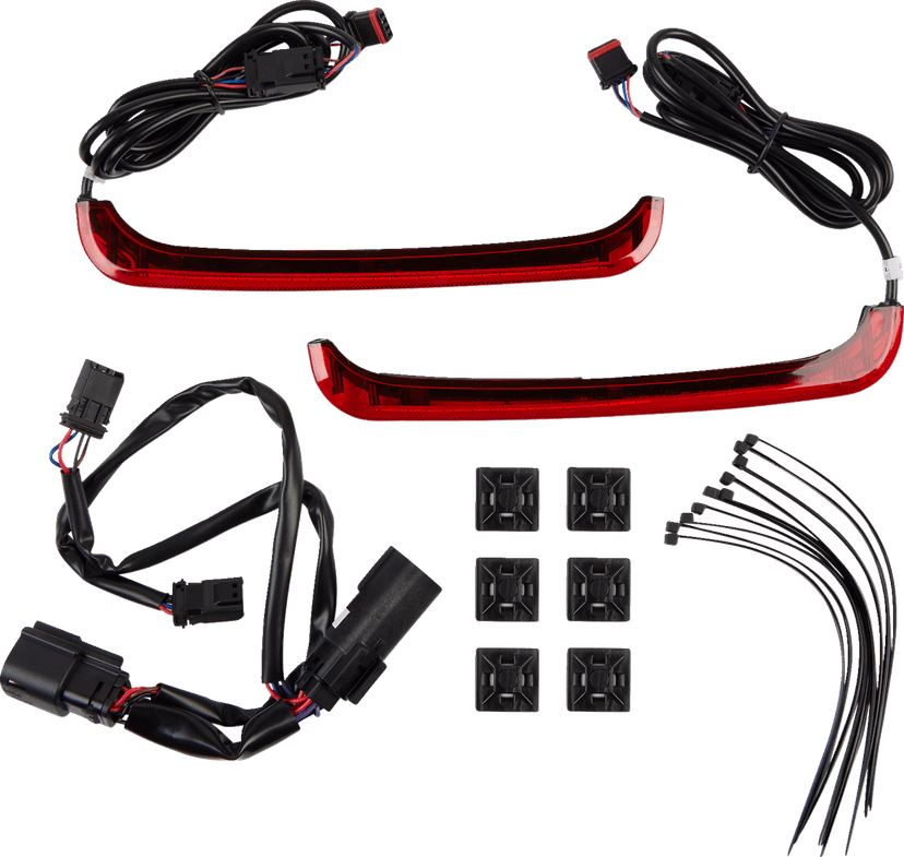 CUSTOM DYNAMICS 2040-2439 Saddlebag Lights - Red Lens