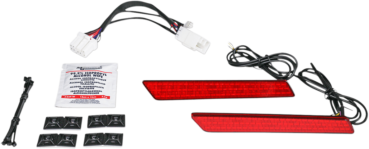 CUSTOM DYNAMICS 2040-2477 Saddlebag Latch Lights - '97-'13 - Red