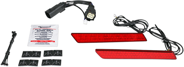 CUSTOM DYNAMICS 2040-2479 Saddlebag Latch Lights - SS6 - Red