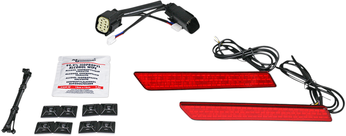 CUSTOM DYNAMICS 2040-2481 Saddlebag Latch Lights - SS8 - Red