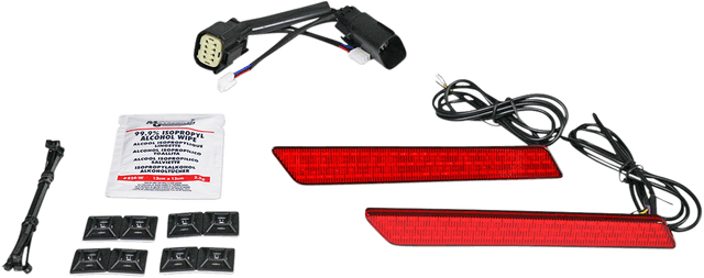 CUSTOM DYNAMICS 2040-2481 Saddlebag Latch Lights - SS8 - Red