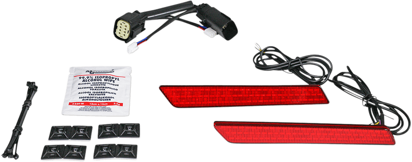 CUSTOM DYNAMICS 2040-2481 Saddlebag Latch Lights - SS8 - Red