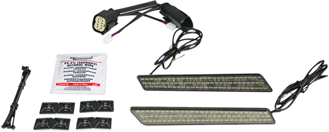 CUSTOM DYNAMICS 2040-2482 Saddlebag Latch Lights - SS8 - Smoke