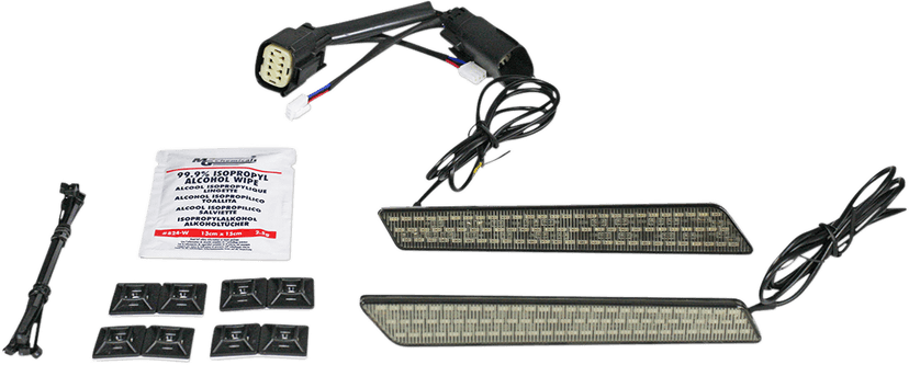 CUSTOM DYNAMICS 2040-2482 Saddlebag Latch Lights - SS8 - Smoke