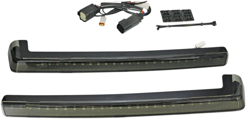 CUSTOM DYNAMICS 2040-2502 LED Run/Brake/Turn Tour-Pak® Arms - Smoke Lens - '14-'25