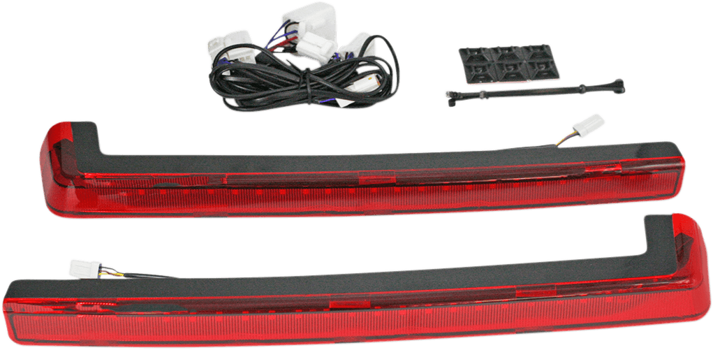 CUSTOM DYNAMICS 2040-2505 LED Run/Brake/Turn Tour-Pak® Arms - Red Lens - '06-'13