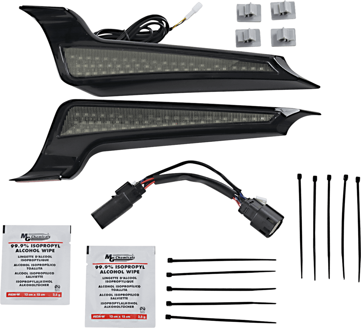 CUSTOM DYNAMICS 2040-2511 Fascia LED Light Panels - Black/Smoke