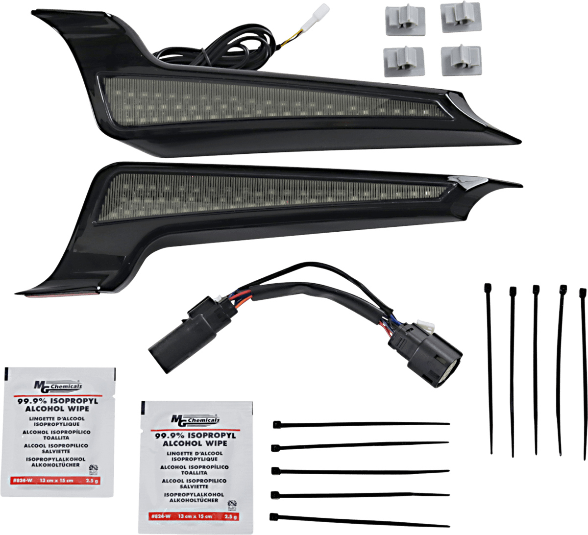 CUSTOM DYNAMICS 2040-2511 Fascia LED Light Panels - Black/Smoke