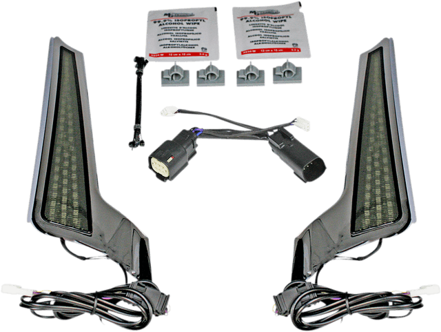 CUSTOM DYNAMICS 2040-2513 Fascia LED Light Panels - Chrome/Smoke