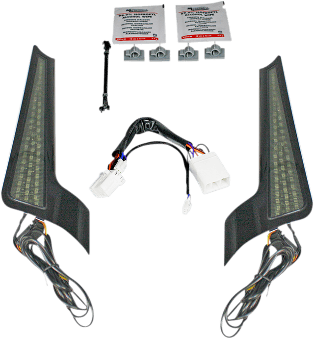 CUSTOM DYNAMICS 2040-2519 Fascia LED Light Panels - Black/Smoke