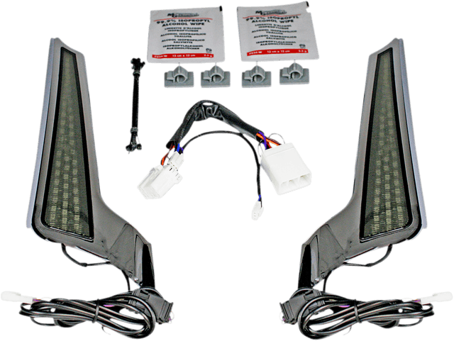 CUSTOM DYNAMICS 2040-2521 Fascia LED Light Panels - Chrome/Smoke