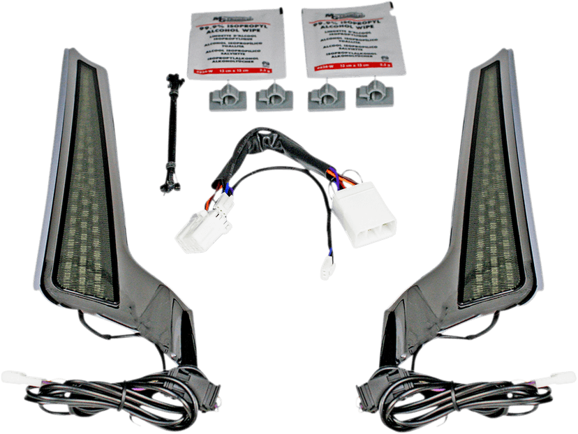 CUSTOM DYNAMICS 2040-2521 Fascia LED Light Panels - Chrome/Smoke