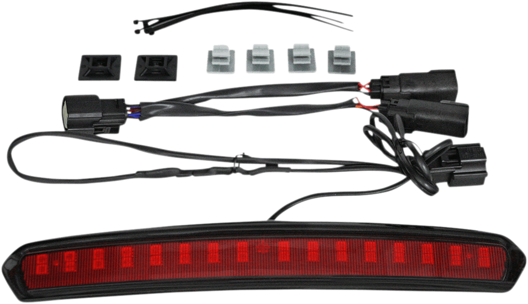 CUSTOM DYNAMICS 2040-2524 Tour Pack Lid Light - Black/Red