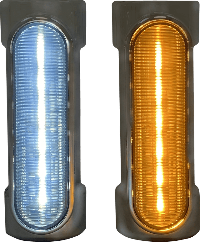 CUSTOM DYNAMICS 2040-2528 Engine Guard Light - Chrome - FLH — image 1 of 2