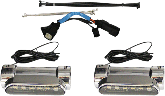 CUSTOM DYNAMICS 2040-2532 Engine Guard Light - Chrome - '10-'13 FLHX — image 2 of 2