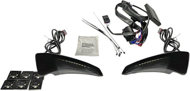CUSTOM DYNAMICS 2040-2539 Sequential Tour Pak Seat Back Rest LED Lights - Black/Smoke - FLH