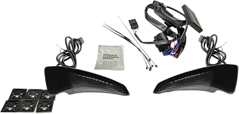 CUSTOM DYNAMICS 2040-2539 Sequential Tour Pak Seat Back Rest LED Lights - Black/Smoke - FLH